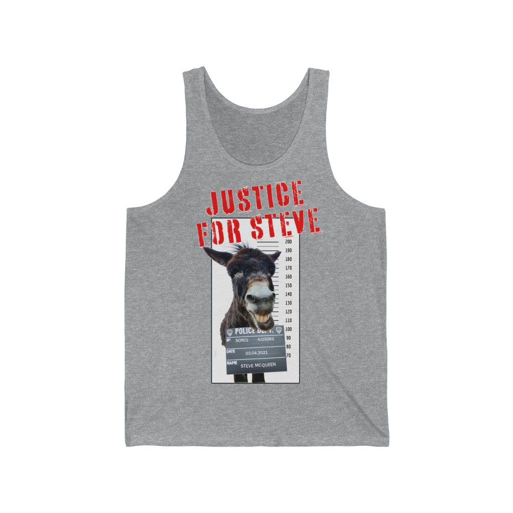 JUSTICE FOR STEVE Unisex Jersey Tank