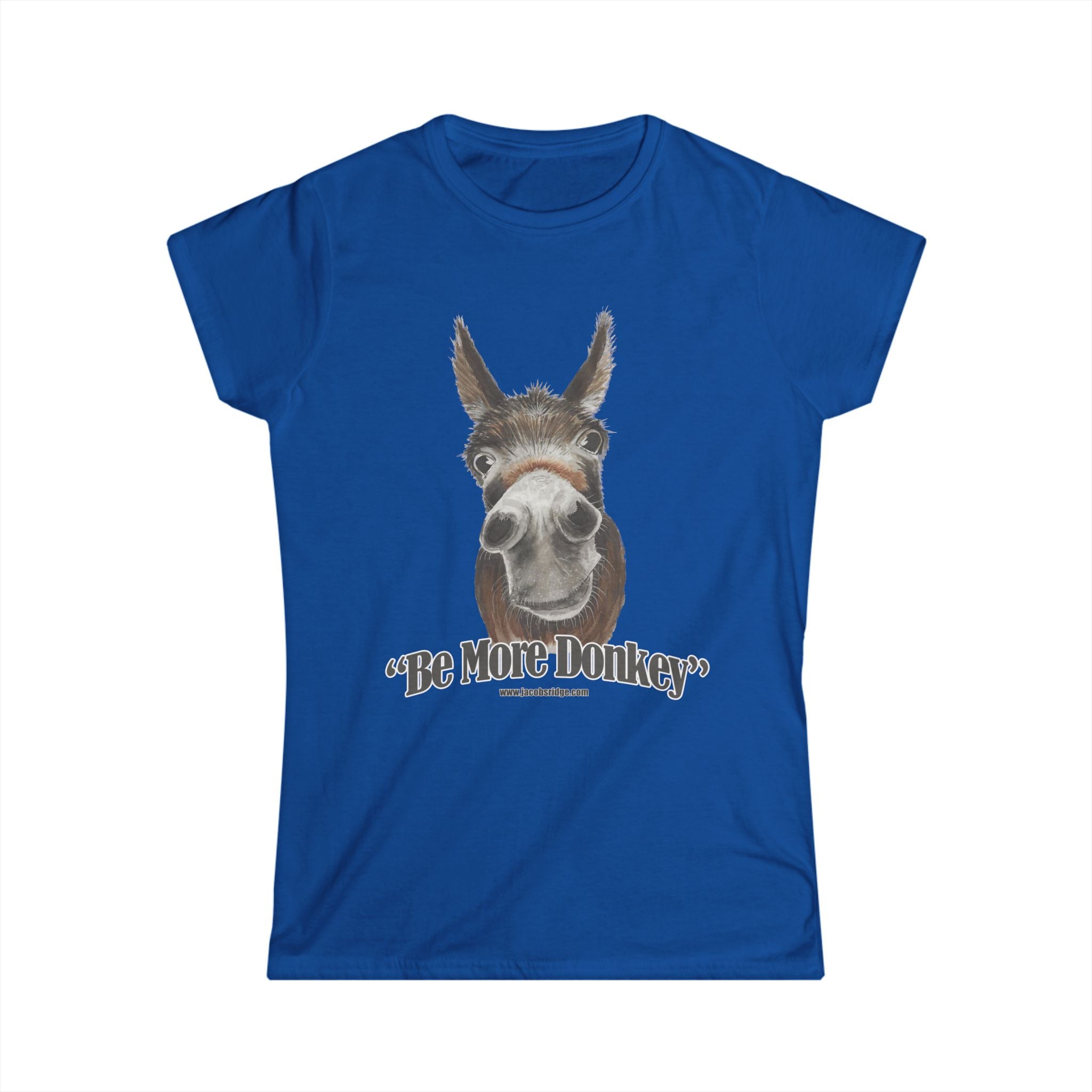 USA BE MORE DONKEY Women's Softstyle Tee