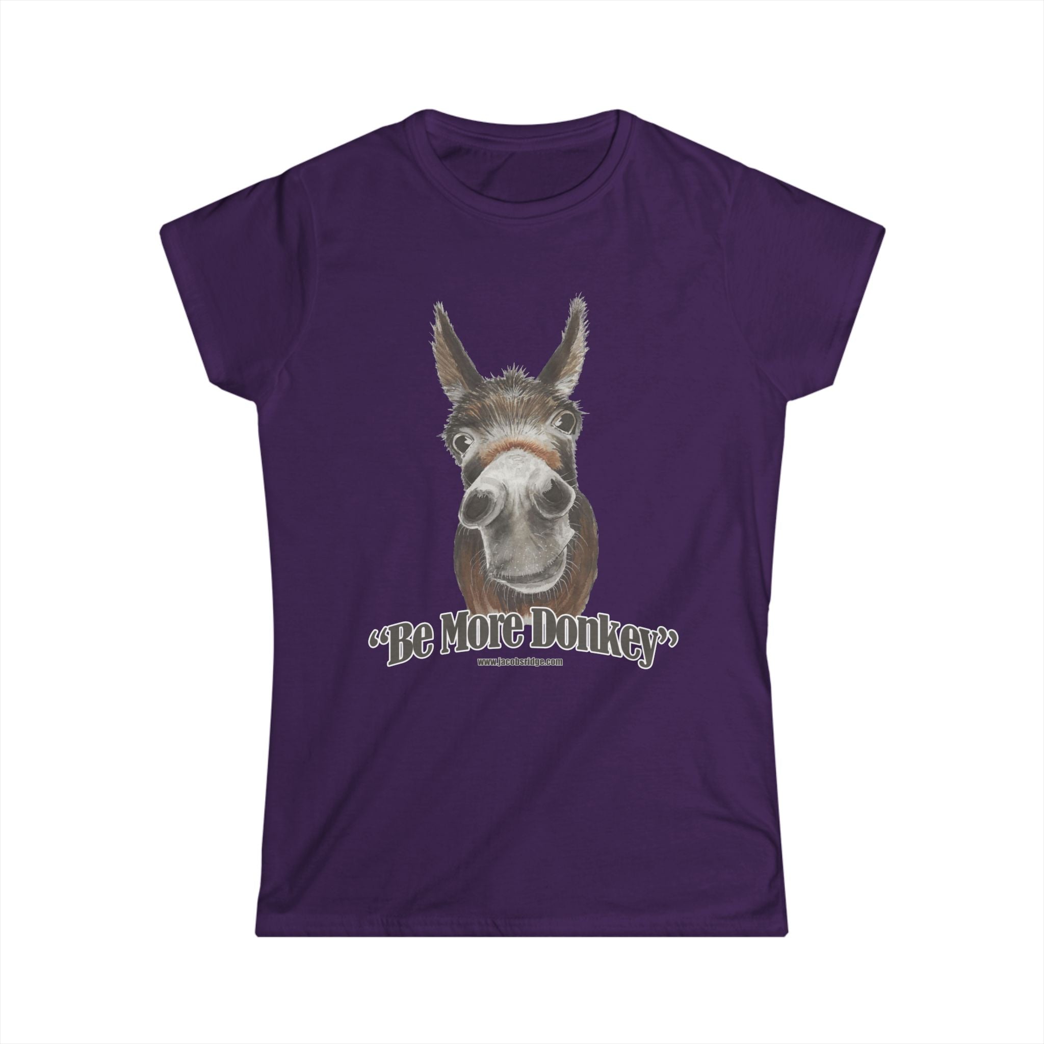 USA BE MORE DONKEY Women's Softstyle Tee