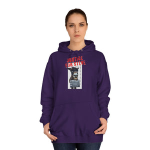 JUSTICE FOR STEVE Unisex College Hoodie