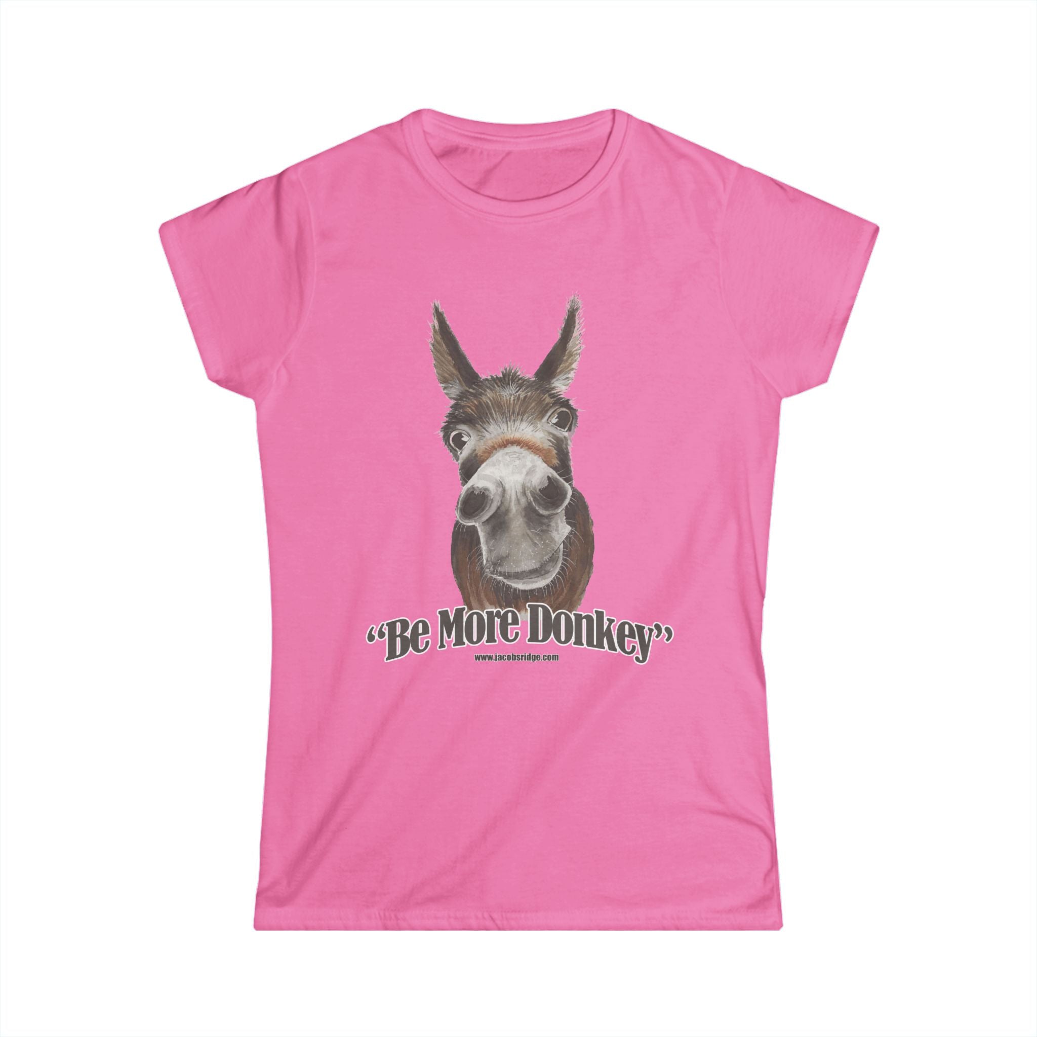 USA BE MORE DONKEY Women's Softstyle Tee