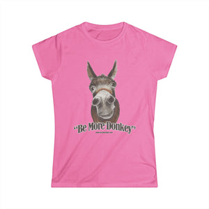 USA BE MORE DONKEY Women's Softstyle Tee