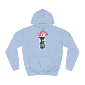 JUSTICE FOR STEVE Unisex College Hoodie