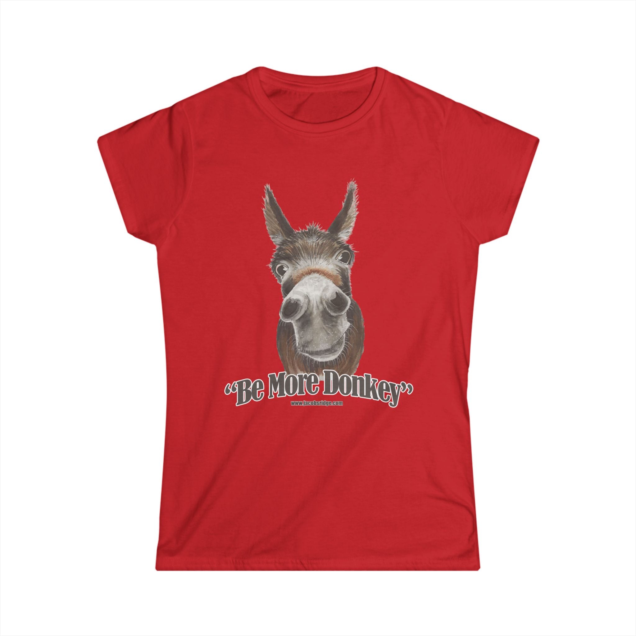 USA BE MORE DONKEY Women's Softstyle Tee