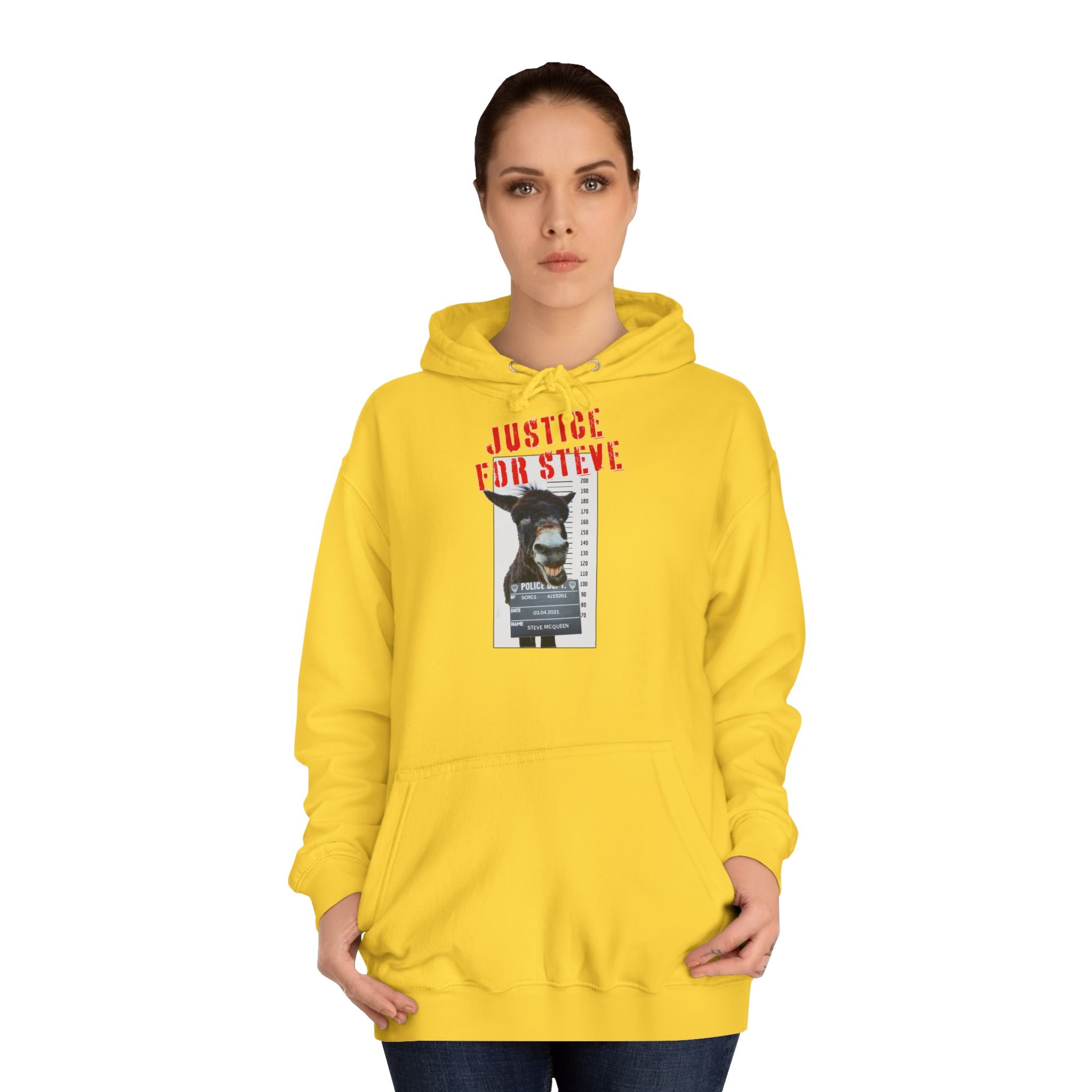 JUSTICE FOR STEVE Unisex College Hoodie