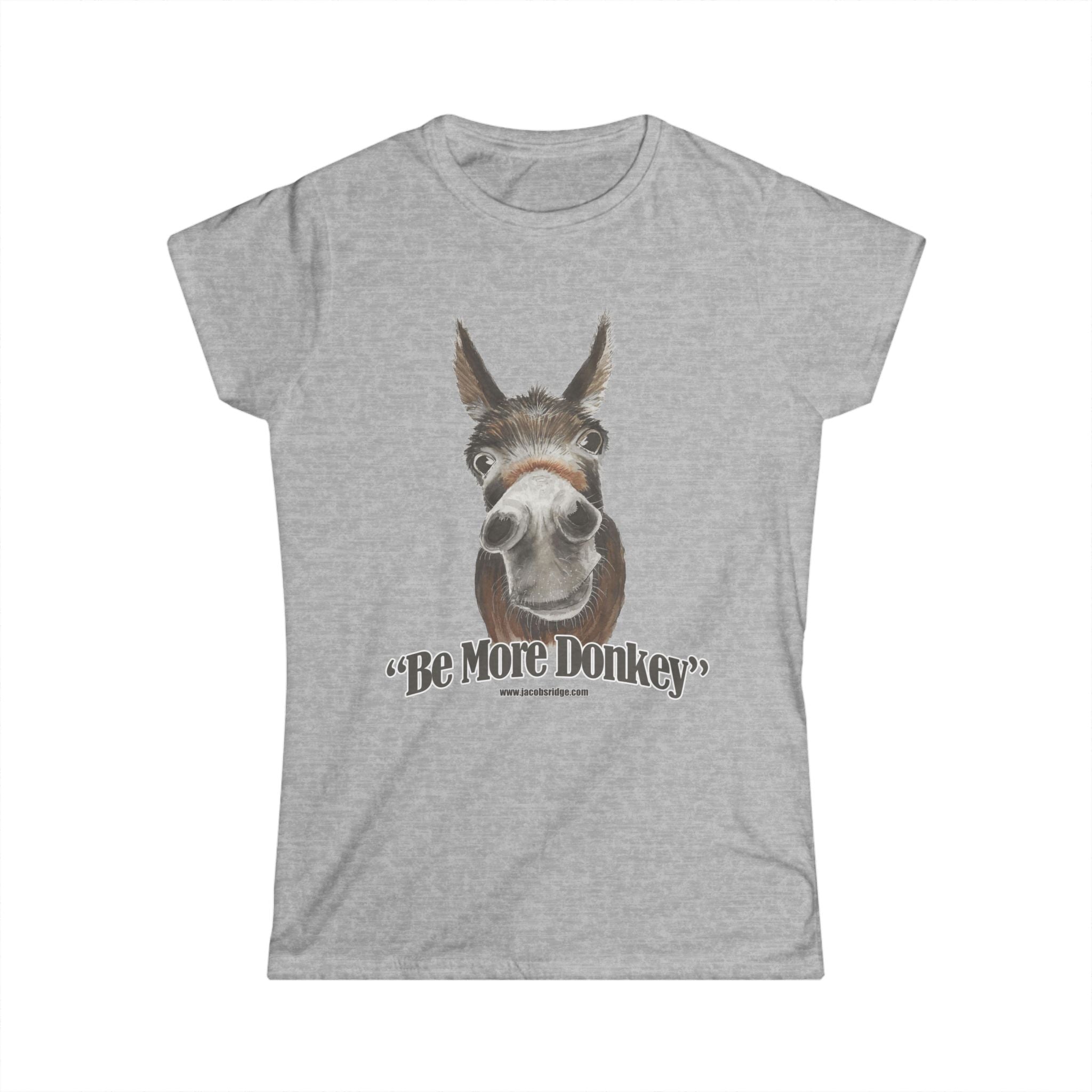 USA BE MORE DONKEY Women's Softstyle Tee