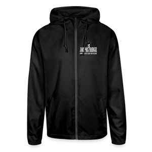 Unisex Lightweight Windbreaker Jacket - black