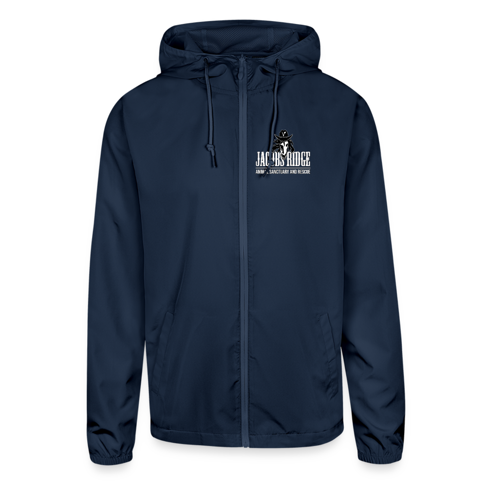 Unisex Lightweight Windbreaker Jacket - navy