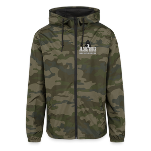 Unisex Lightweight Windbreaker Jacket - green camo