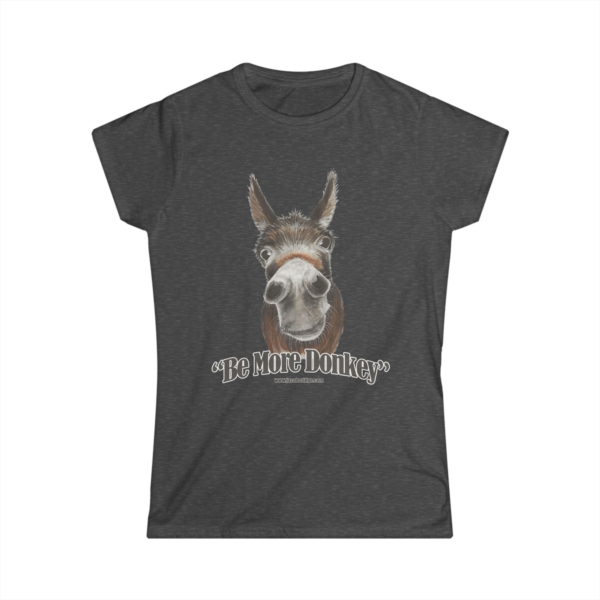 USA BE MORE DONKEY Women's Softstyle Tee