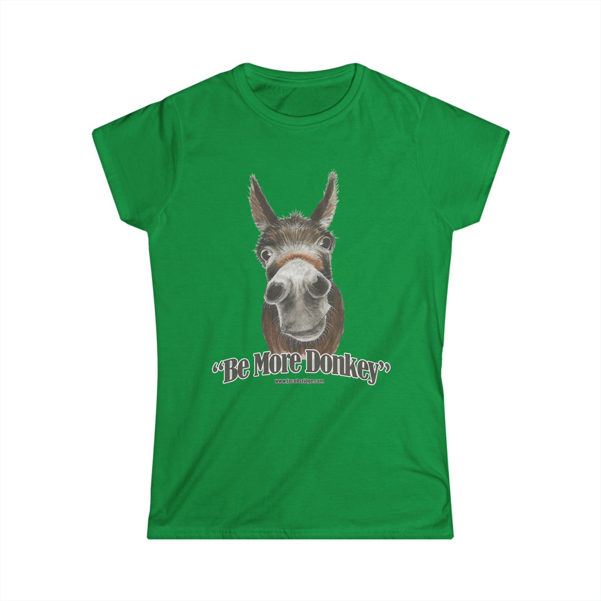 USA BE MORE DONKEY Women's Softstyle Tee