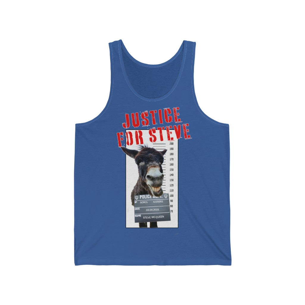 JUSTICE FOR STEVE Unisex Jersey Tank